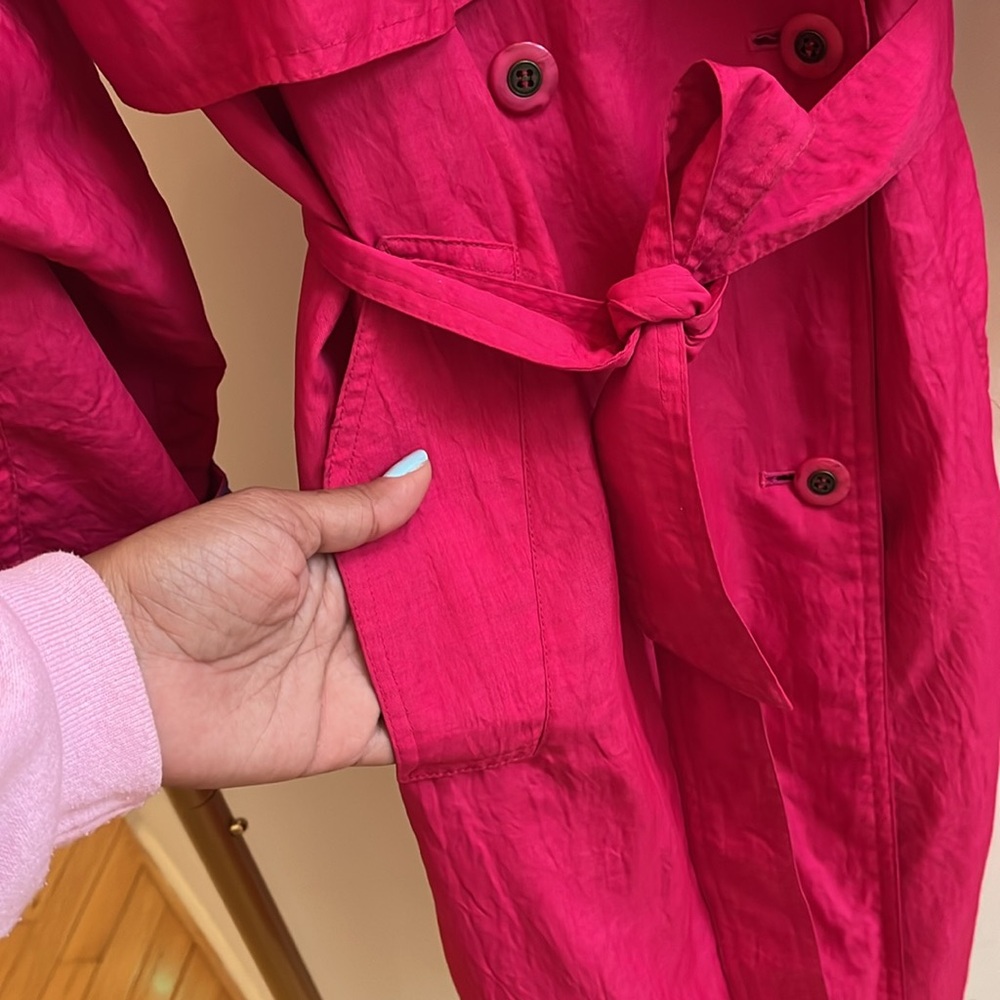 British Mist vintage trench coat size 7/8 - Picture 9 of 16